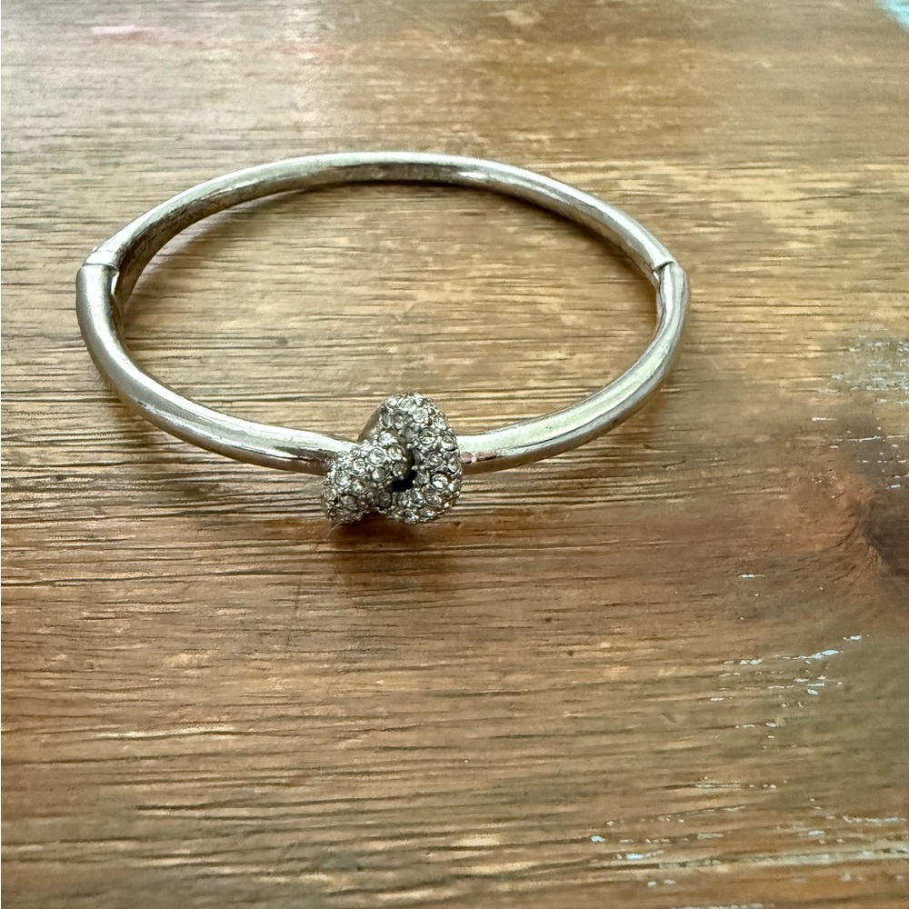 Kate Spade Silver Crystal Knot Bracelet - Picture 2 of 4